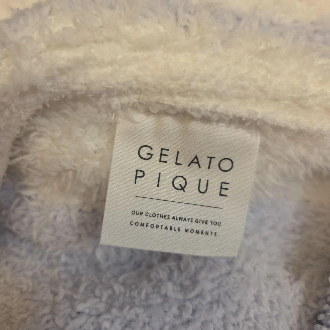 新品　gelato pique　ジェラート２ボーダーパーカー　ブルー　タグ付き