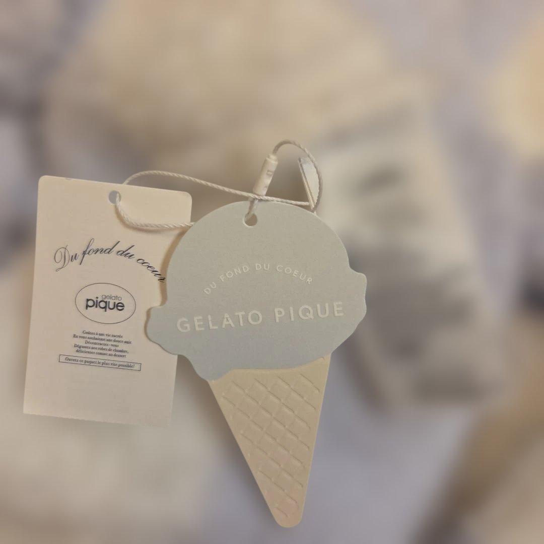 新品　gelato pique　ジェラート２ボーダーパーカー　ブルー　タグ付き
