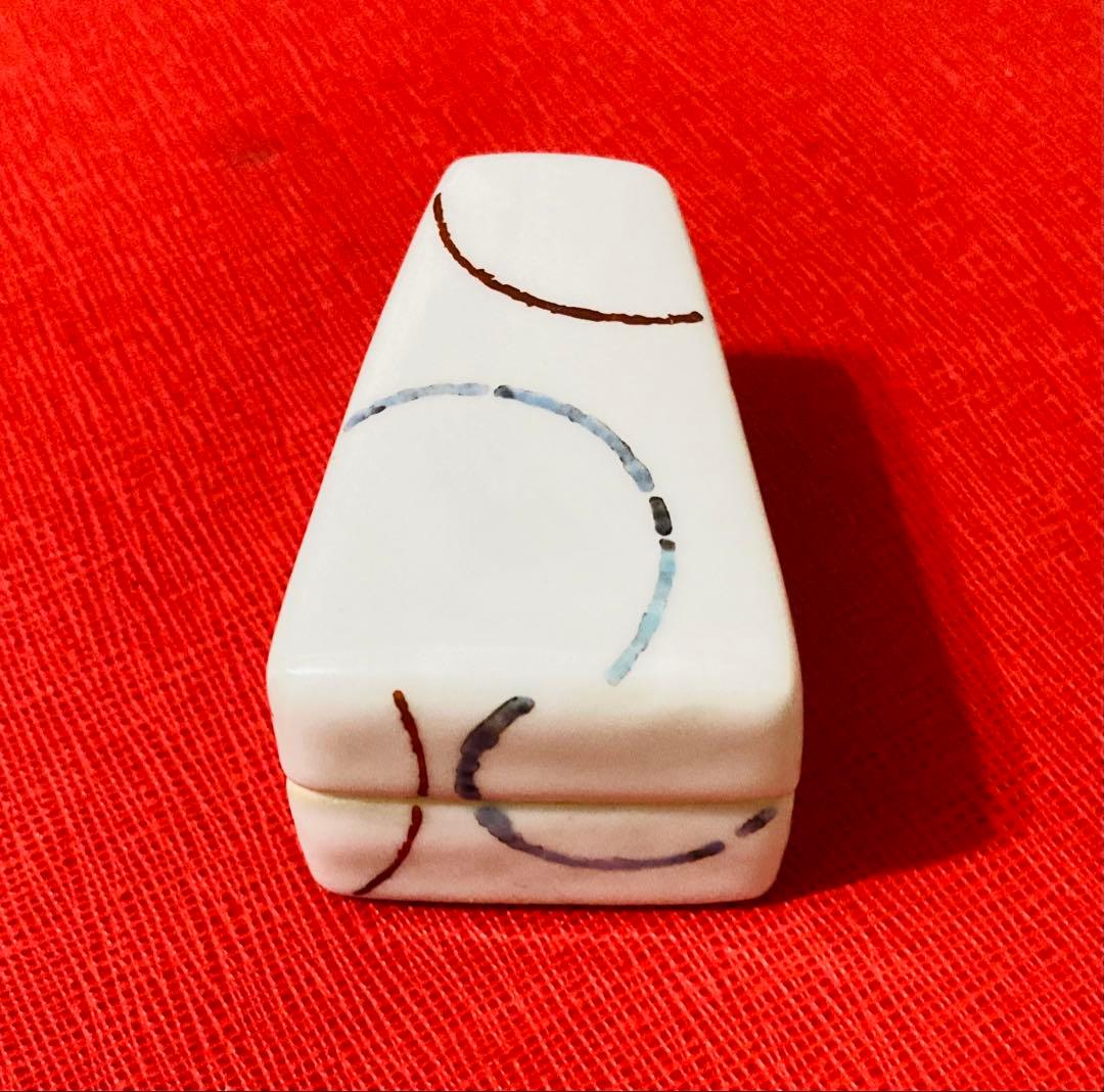 未使用　佐藤亮　九谷焼　香合　工芸品