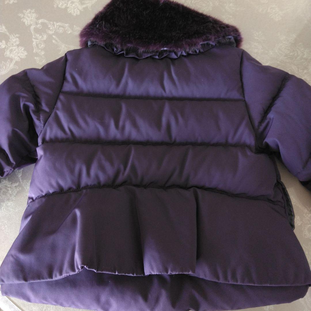 アナスイミニ⭐極美品⭐紫色ファー付きダウンコート90
