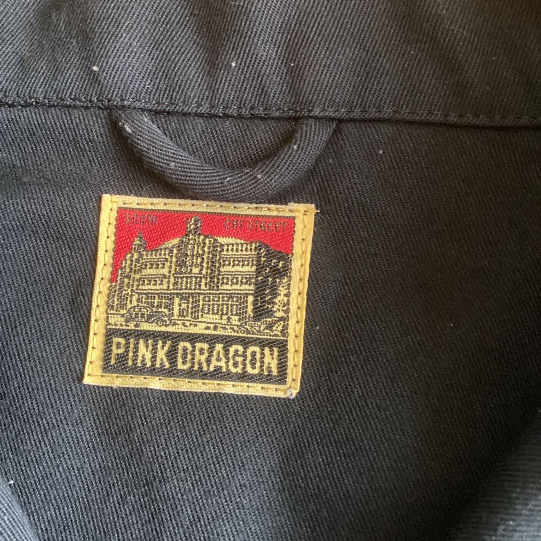 m*o様 PINK DRAGON ブラック刺繍ジャケットビンテージ