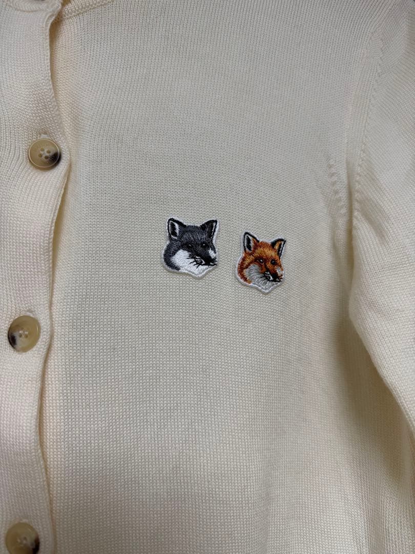 maison kitsune メゾンキツネ　カーディガン　アイボリー