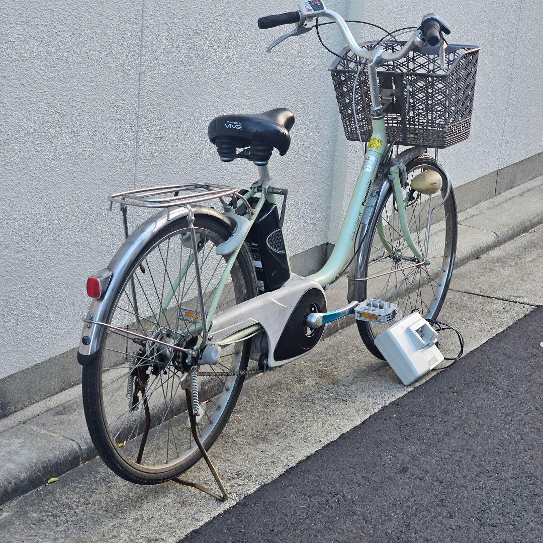 パナソニック♪電動アシスト自転車♪ViVi♪爽やかなターコイズ