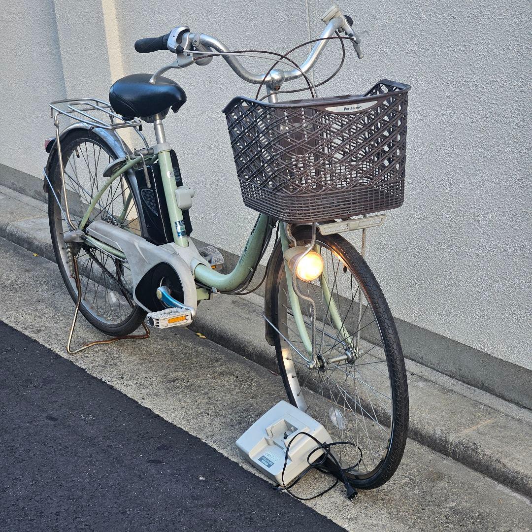 パナソニック♪電動アシスト自転車♪ViVi♪爽やかなターコイズ