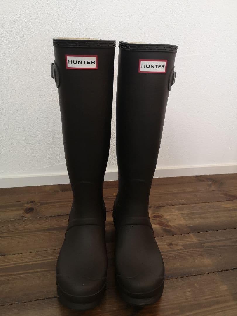 HUNTER 長靴 レインブーツ 24cm UK5 EU38/CHOCOLATE