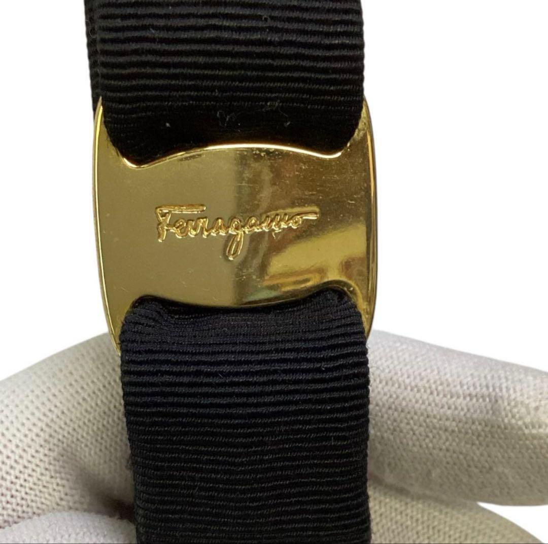 [Salvatore Ferragamo ]リボンカチューシャ[ブラック]