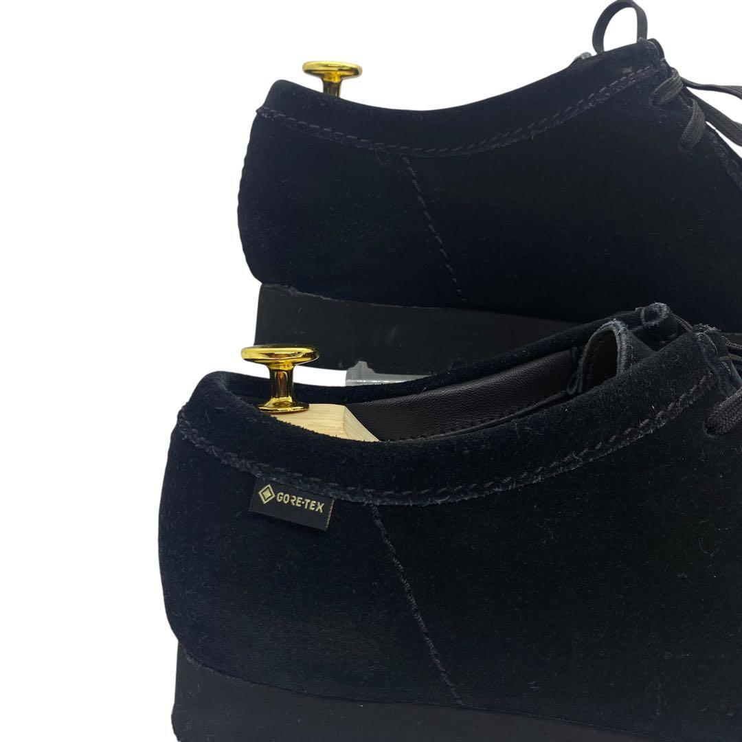 【極美品】 clarks クラークス　25.5cm ワラビー ゴアテックス 黒