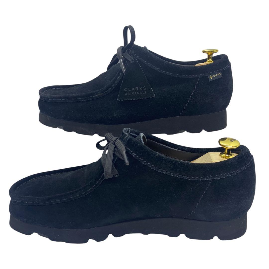 【極美品】 clarks クラークス　25.5cm ワラビー ゴアテックス 黒
