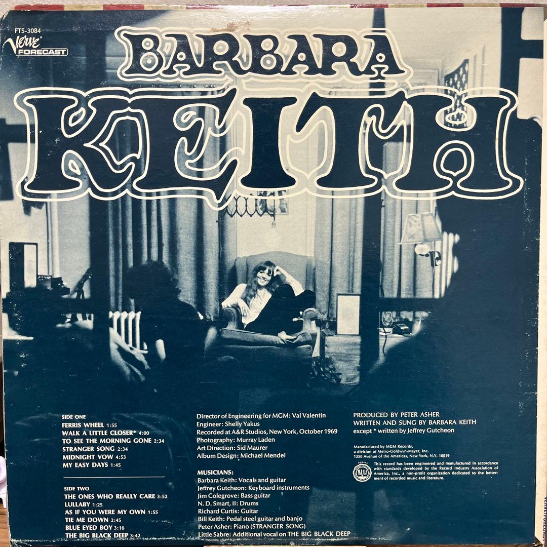 レア【USオリ】Barbara Keith LP レコード