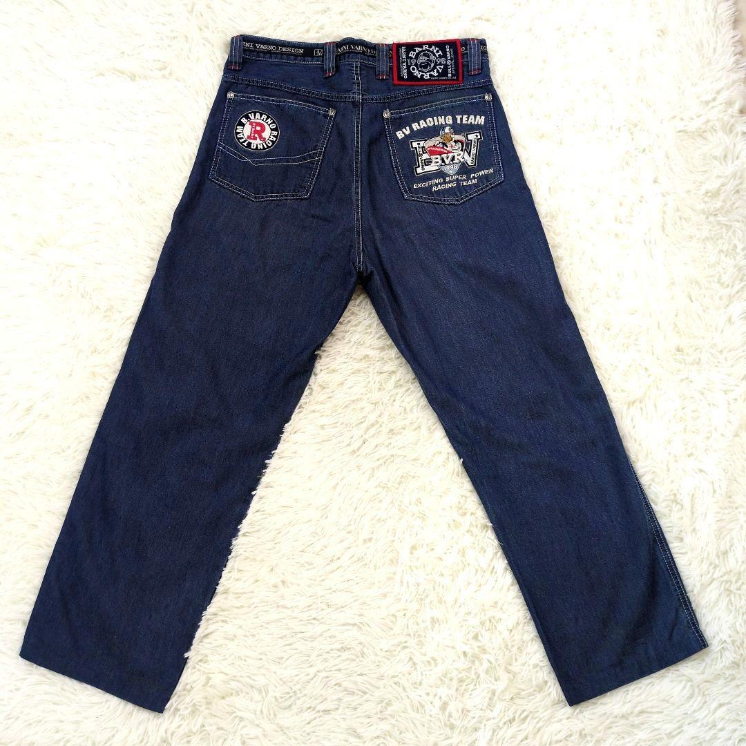 バーニヴァーノ BARNI VARNO　デニム　ワッペン　M（76〜84）