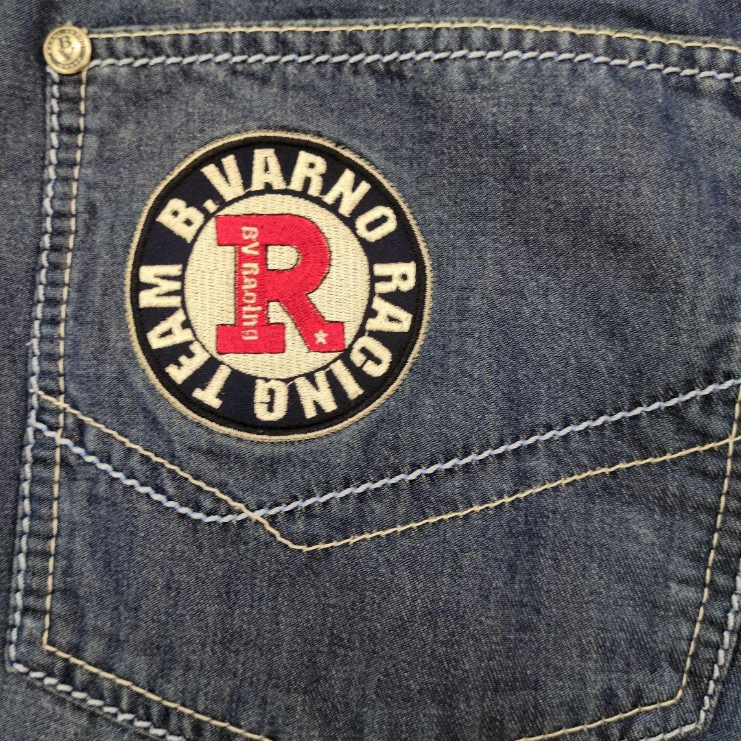 バーニヴァーノ BARNI VARNO　デニム　ワッペン　M（76〜84）