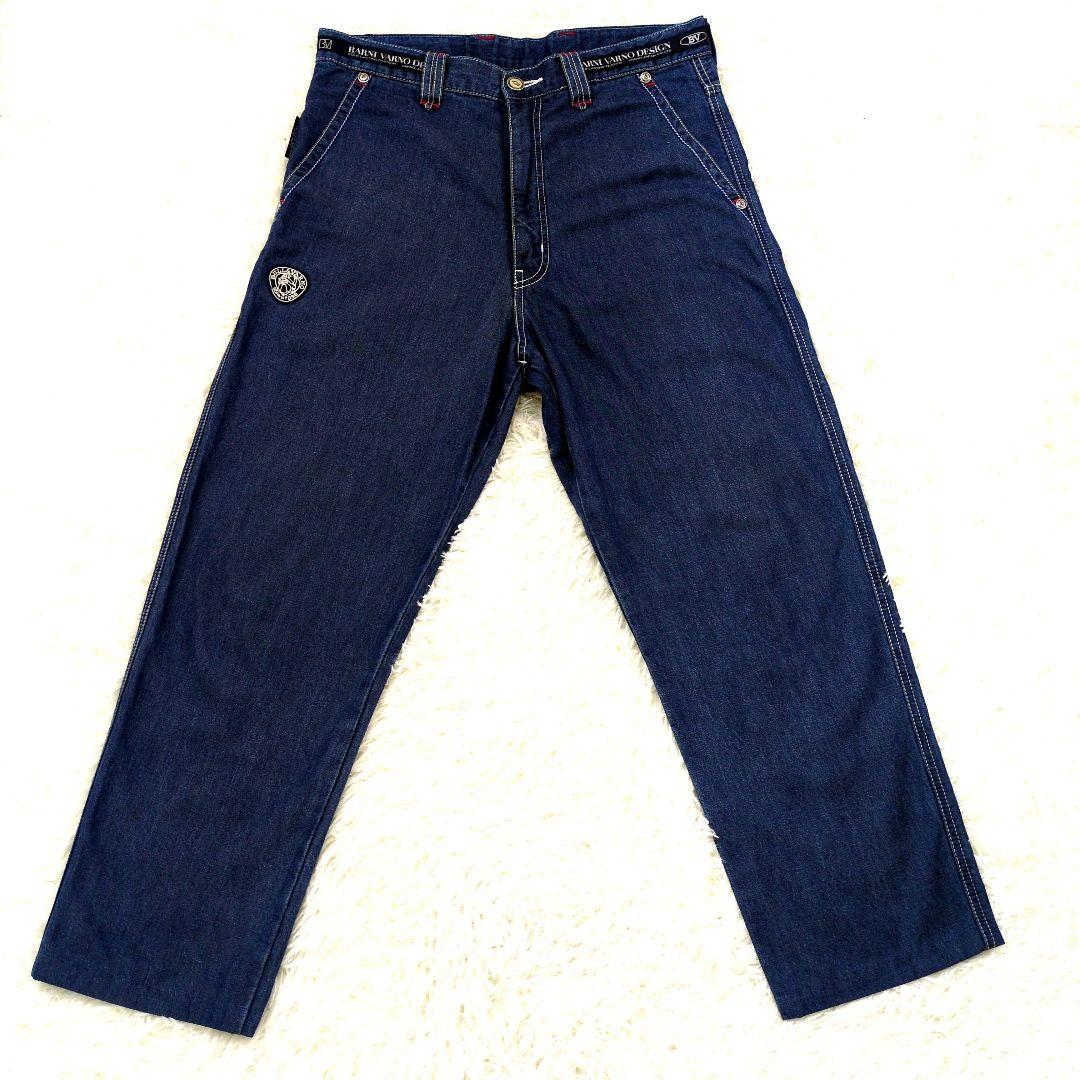 バーニヴァーノ BARNI VARNO　デニム　ワッペン　M（76〜84）