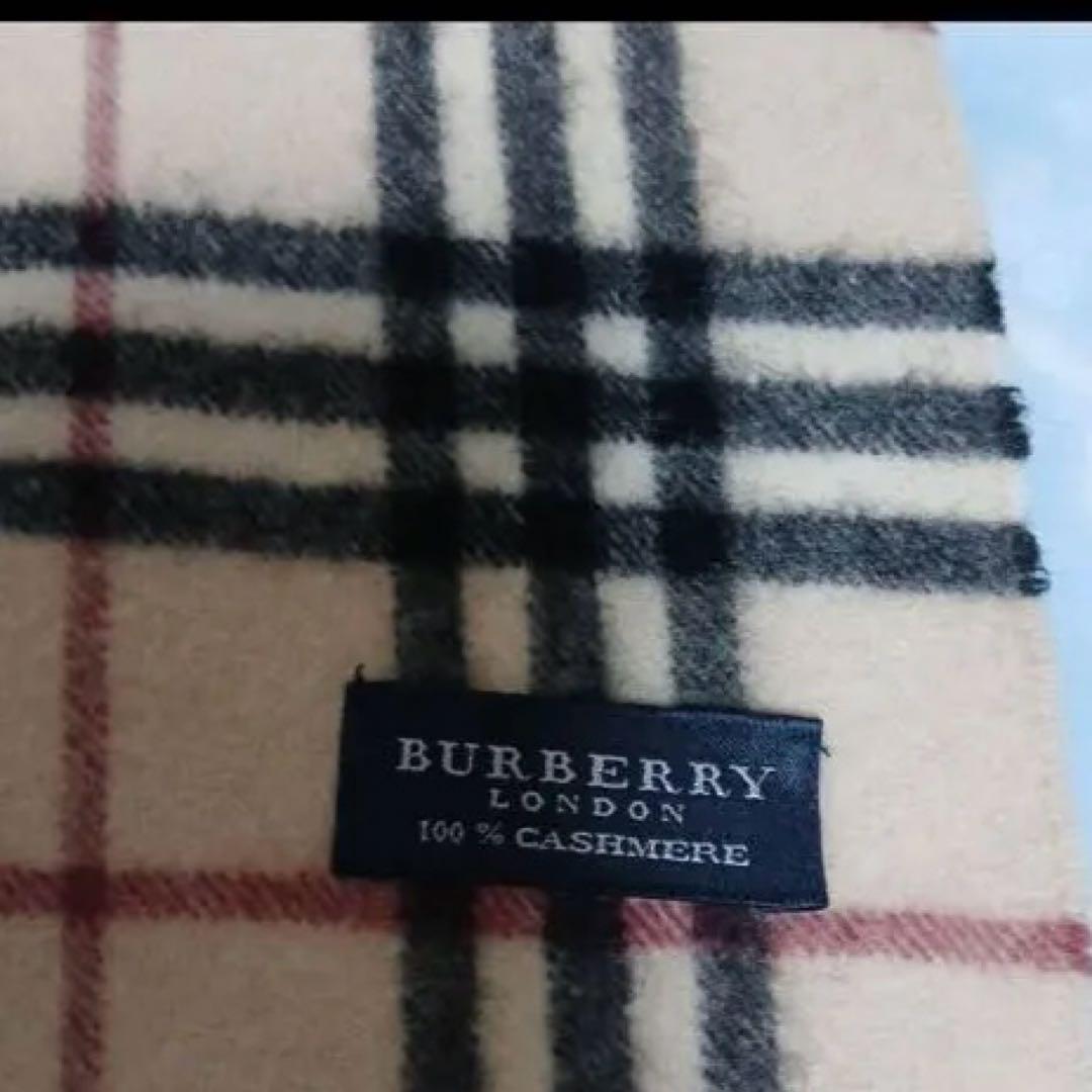 BURBERRY ノバチェック柄マフラー　カシミヤ100% ユニセックス