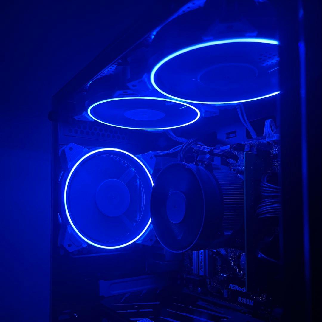 【美品】ゲーミングPC (新品ケース+ARGBファン付1万円相当)