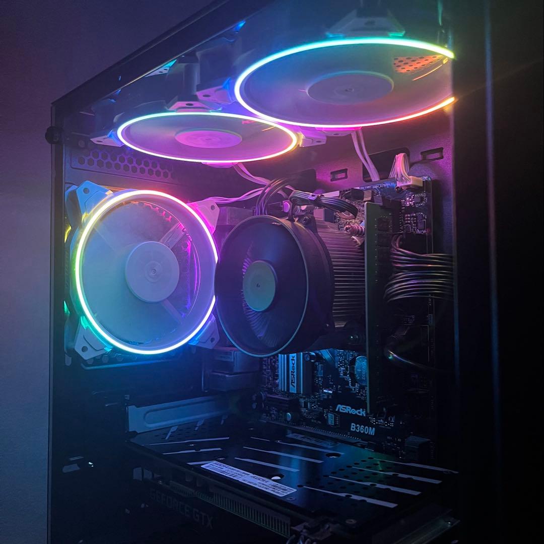 【美品】ゲーミングPC (新品ケース+ARGBファン付1万円相当)