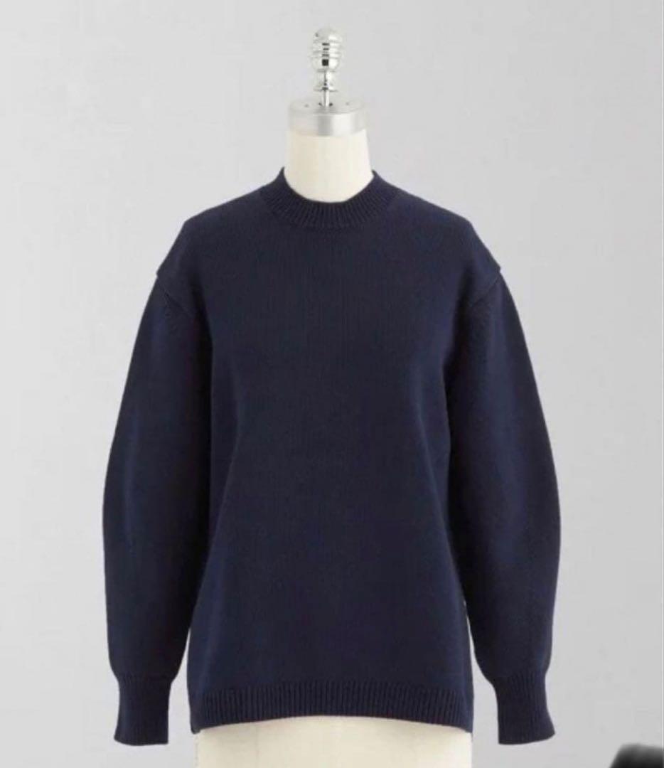 <LOEFF(ロエフ)>コードヤーンボックスクルーネックニット