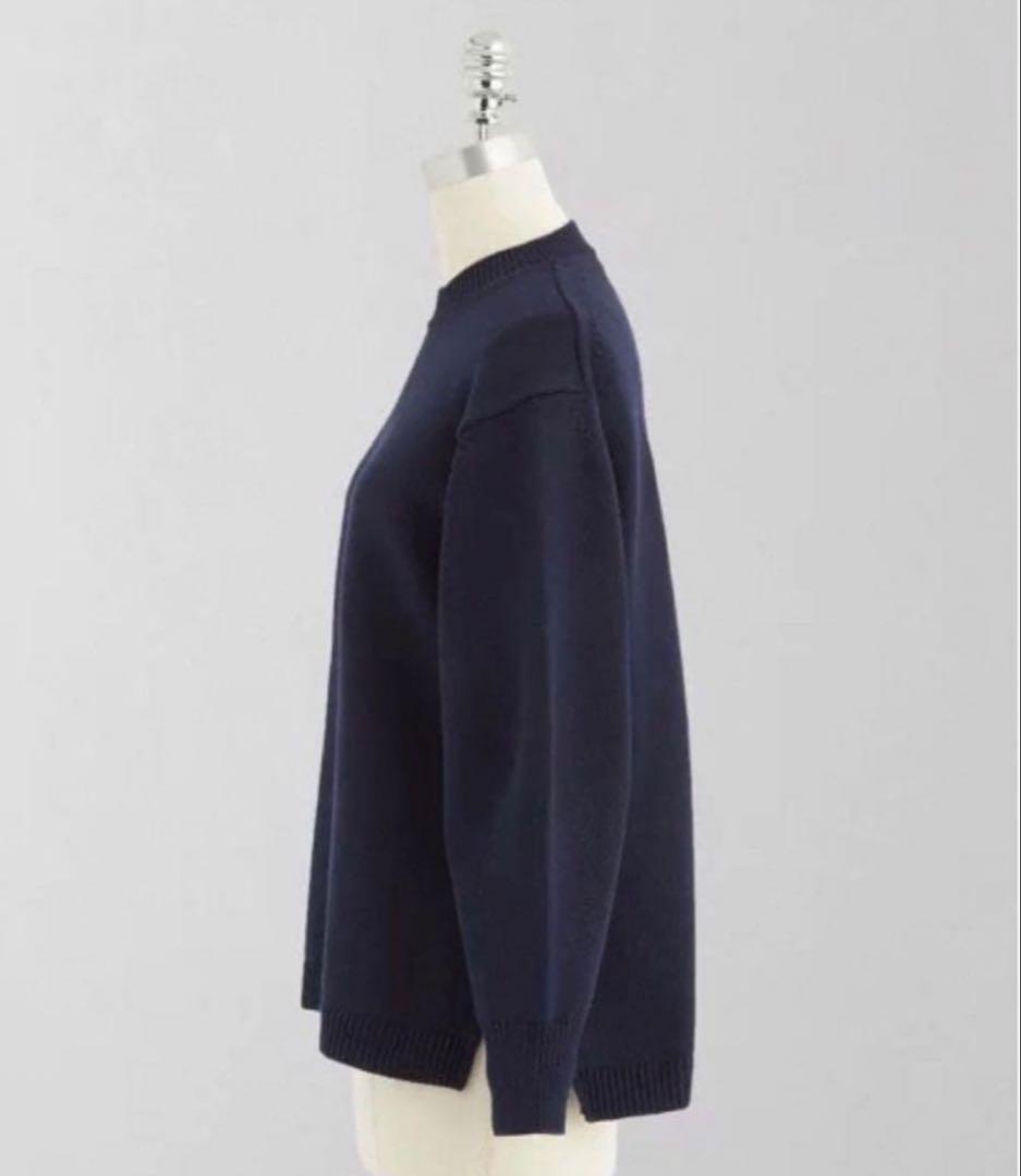 <LOEFF(ロエフ)>コードヤーンボックスクルーネックニット