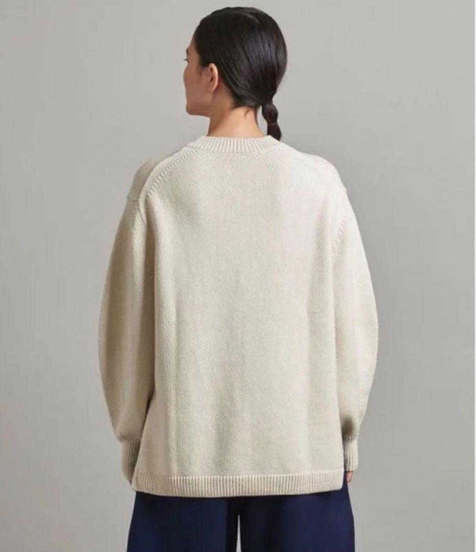 <LOEFF(ロエフ)>コードヤーンボックスクルーネックニット