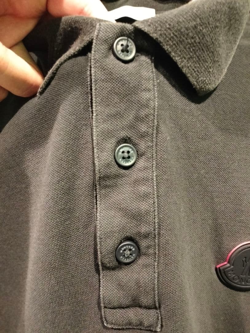(正規品) MONCLER ポロシャツ / S / Black /