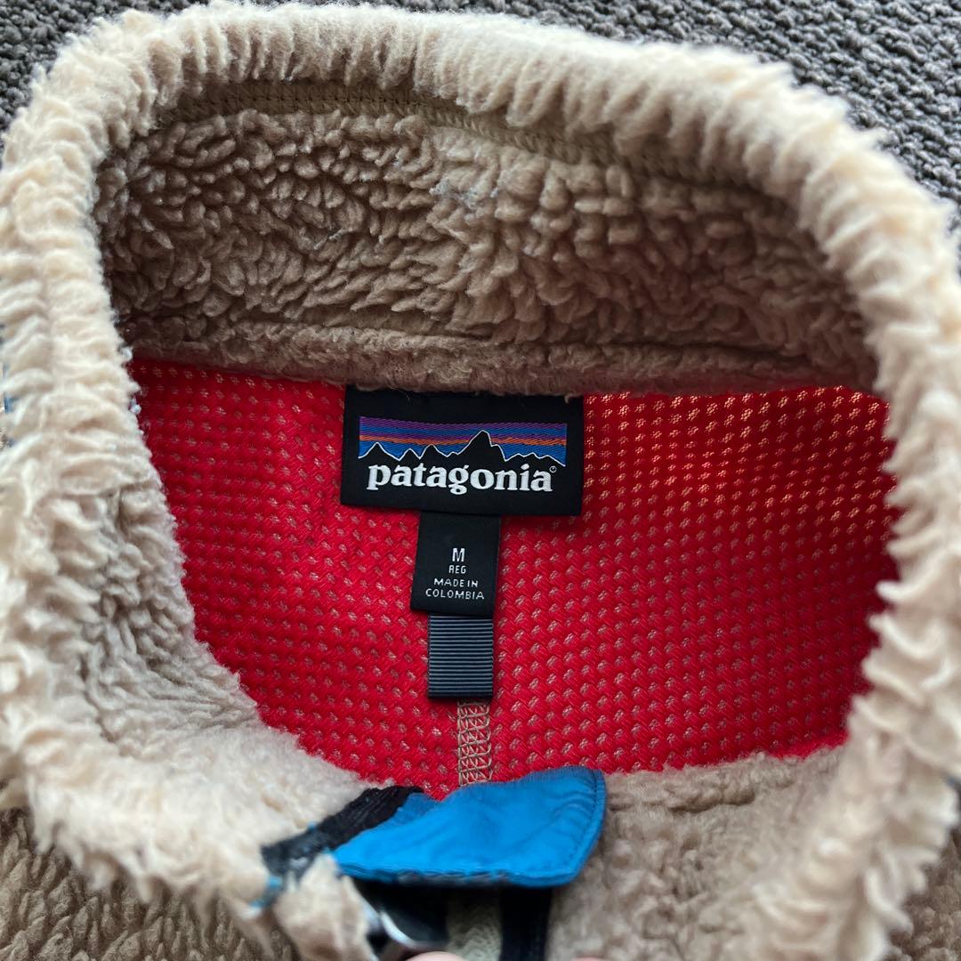 ★レアカラー！美品★patagonia レトロX ベスト M★ベージュ/ブルー