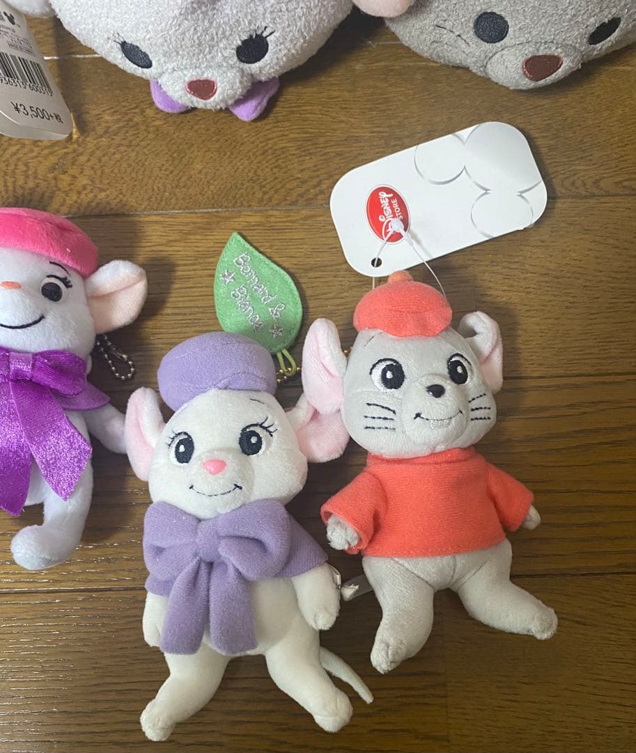 ディズニーリゾート　ディズニーストア　ビアンカ　バーナード　ぬいぐるみ　ツムツム