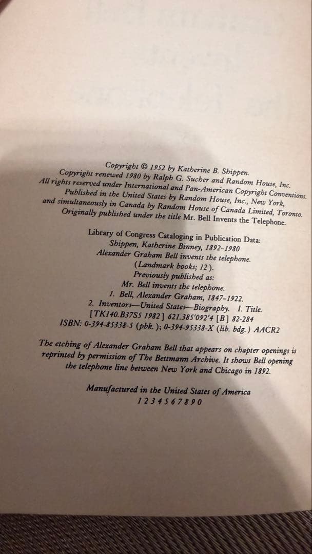 希少　Alexander Graham Bell Invents the…