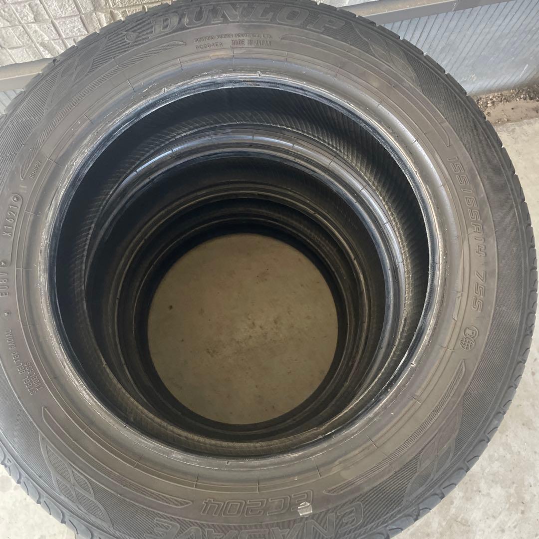 ダンロップ　エナセーブ　155/65R14 中古4本　21年製　送料込み