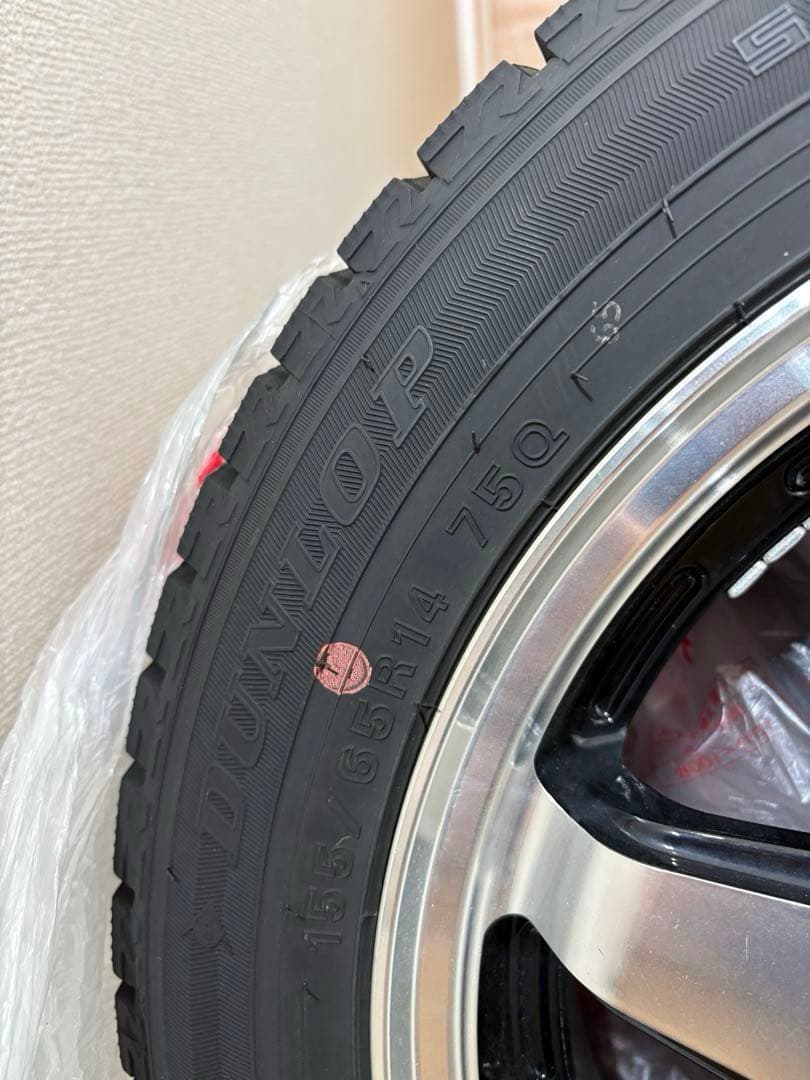 N-BOX JF3　スタッドレスタイヤ ホイールセット　155/65R14