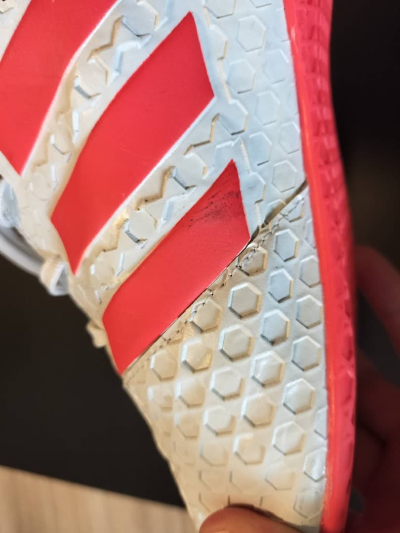 adidas ボクシングシューズ ホワイト/レッド　レスリング　リングシューズ