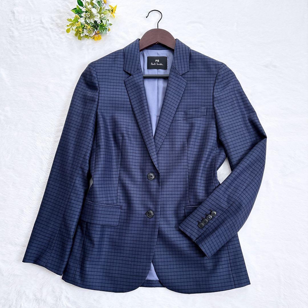 美品 PS Paul Smith チェック柄 テーラードジャケット 派手裏地 M