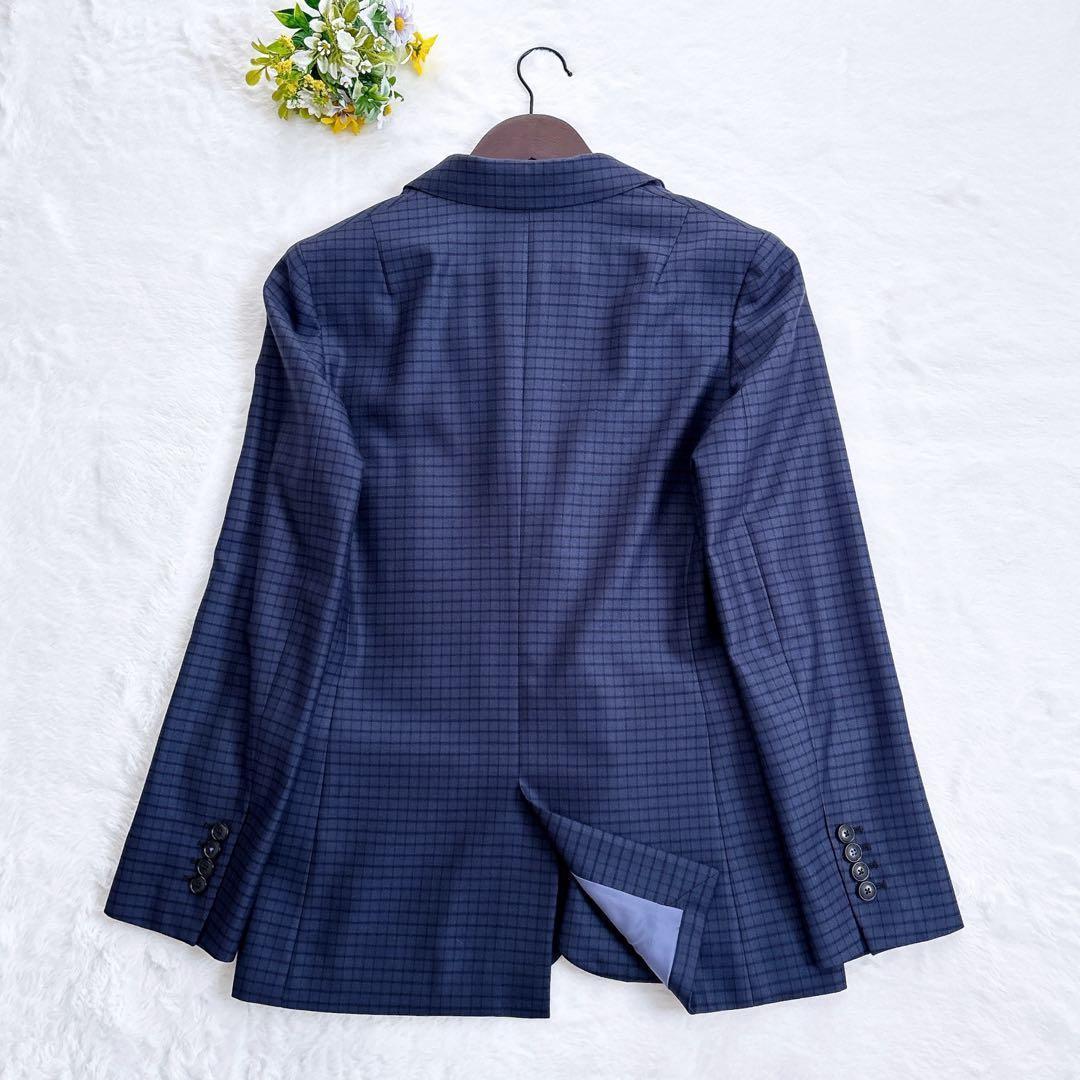 美品 PS Paul Smith チェック柄 テーラードジャケット 派手裏地 M