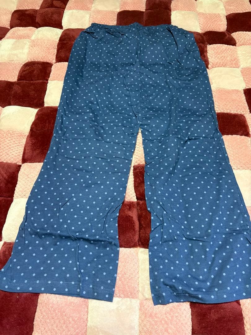 ローラアシュレイ パジャマ 綿100% ゆったりシルエットニットパジャマ
