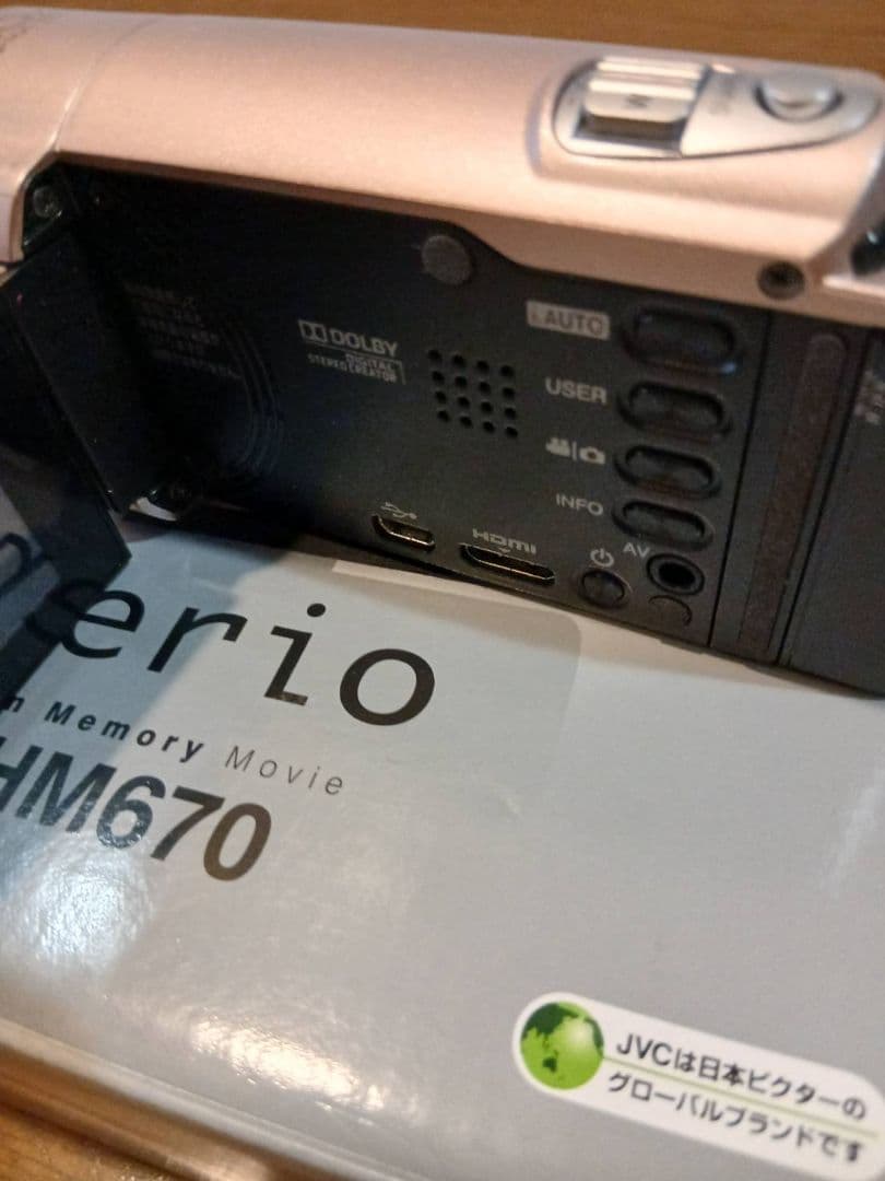 【中古品】ビクター デジタルビデオカメラ GZ-HM670 ピンクゴールド
