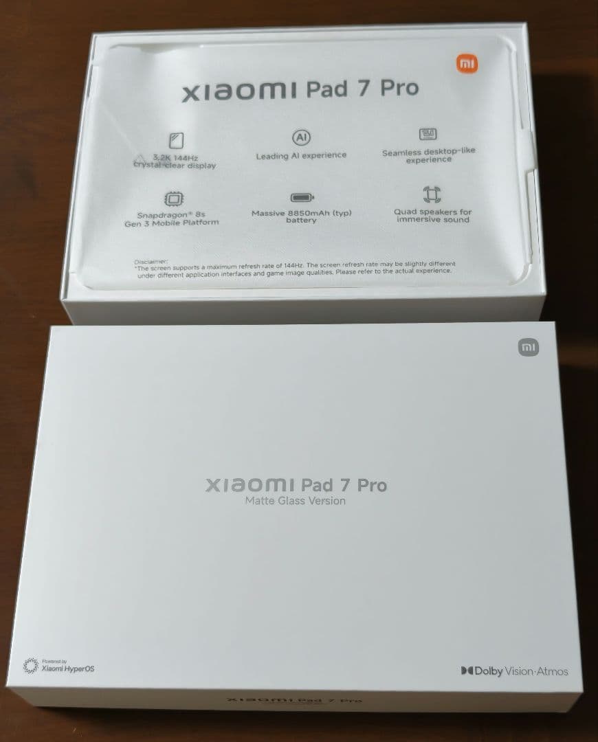Androidタブレット本体 xiaomi pad 7 pro Matte Glass Version