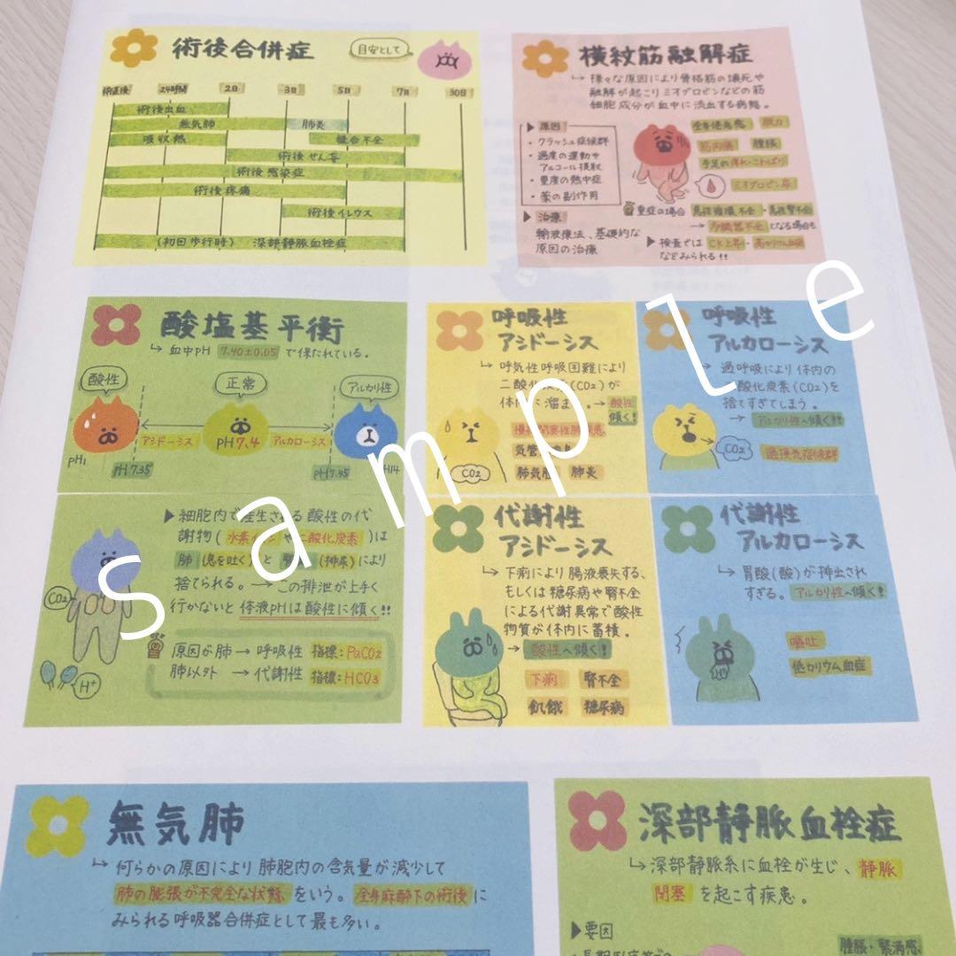 看護付箋ノート ＊ 第１・２弾 看護師国家試験