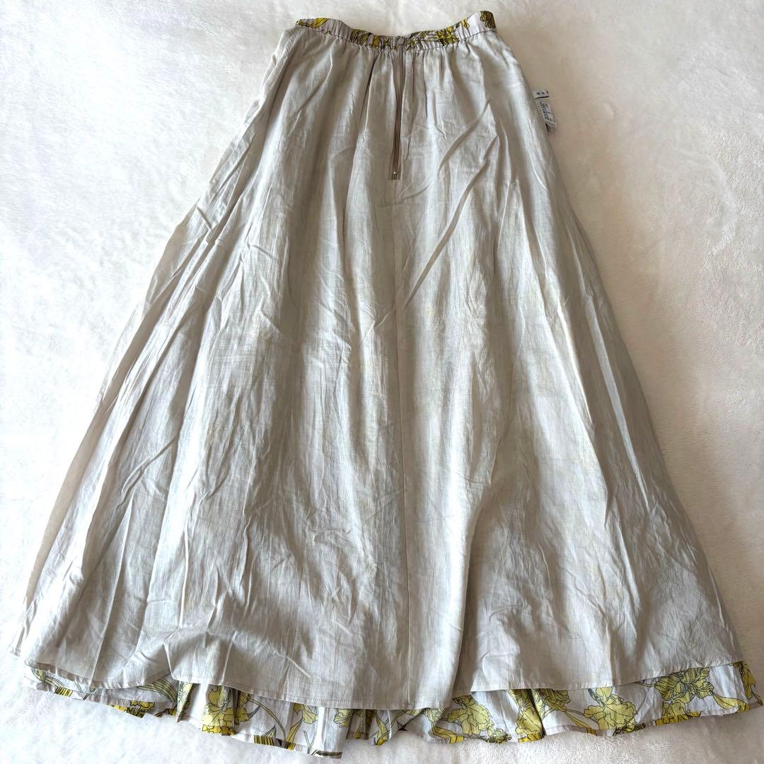 【MARIHA】花の香り ボタニカルプリント スカート　36