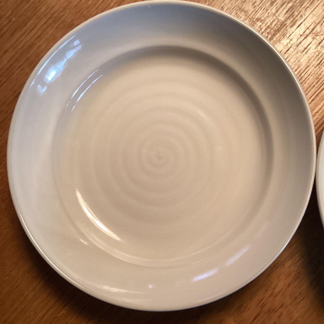 サンエフ健康陶器　くるみ茶碗 小雪(2個セット)パスタ・カレー皿2個セット