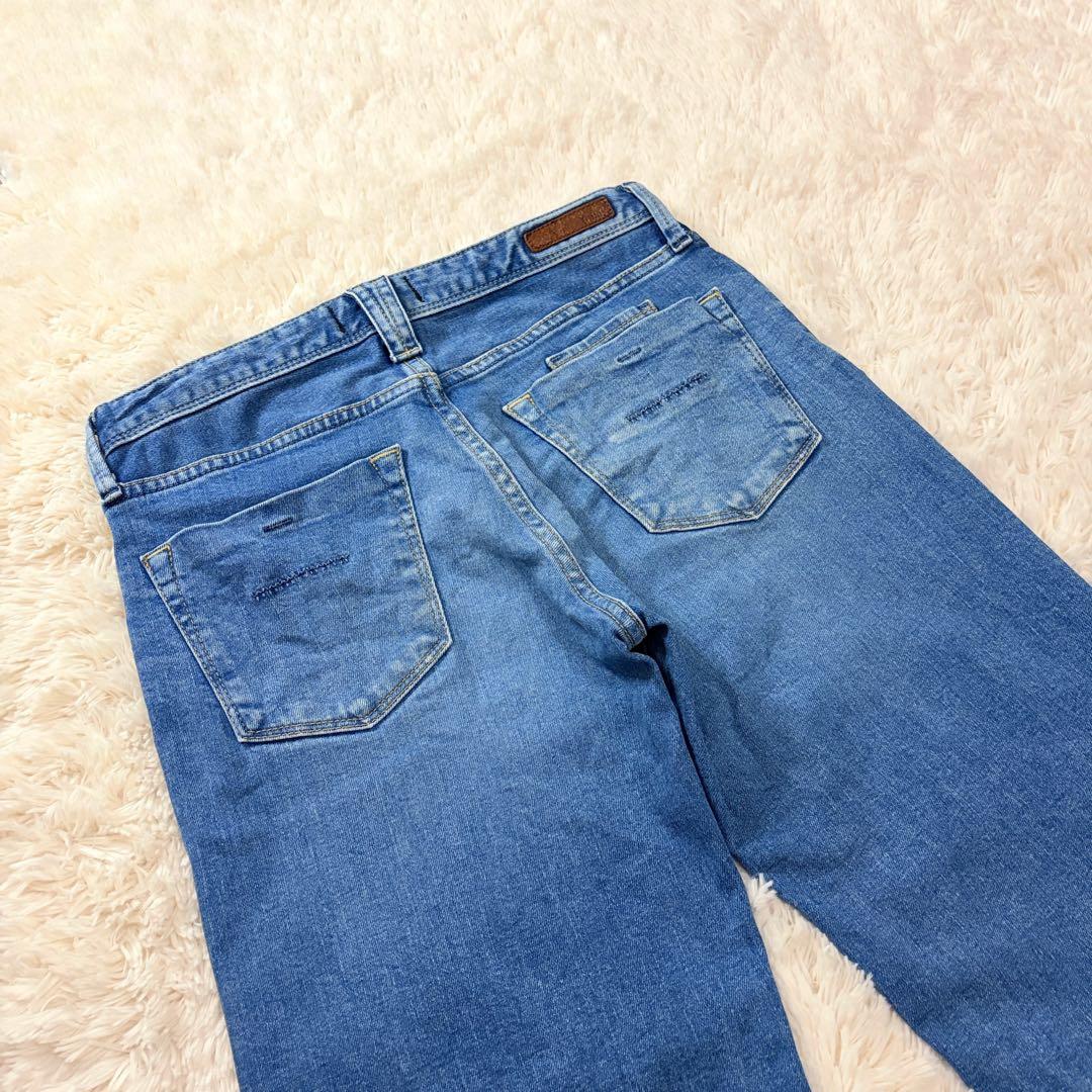 YANUK ヤヌーク バギーデニム 日本製 23 カットオフ補正あり レディース
