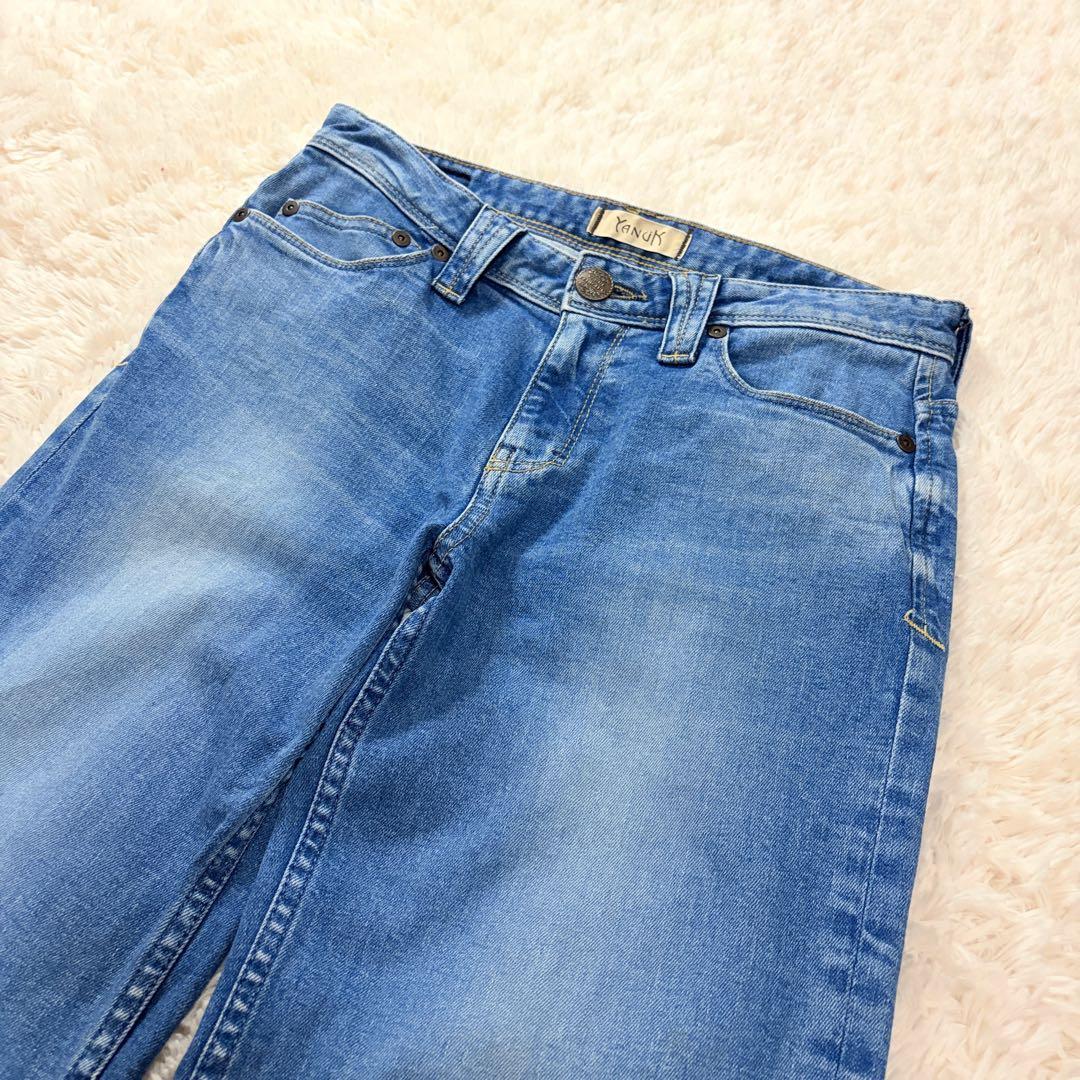 YANUK ヤヌーク バギーデニム 日本製 23 カットオフ補正あり レディース