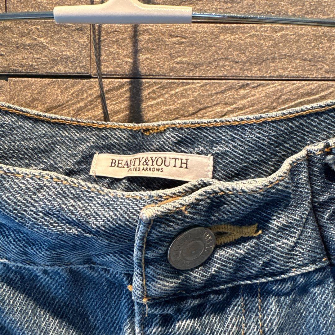 BEAUTY&YOUTH♡フロントタックデニムパンツ