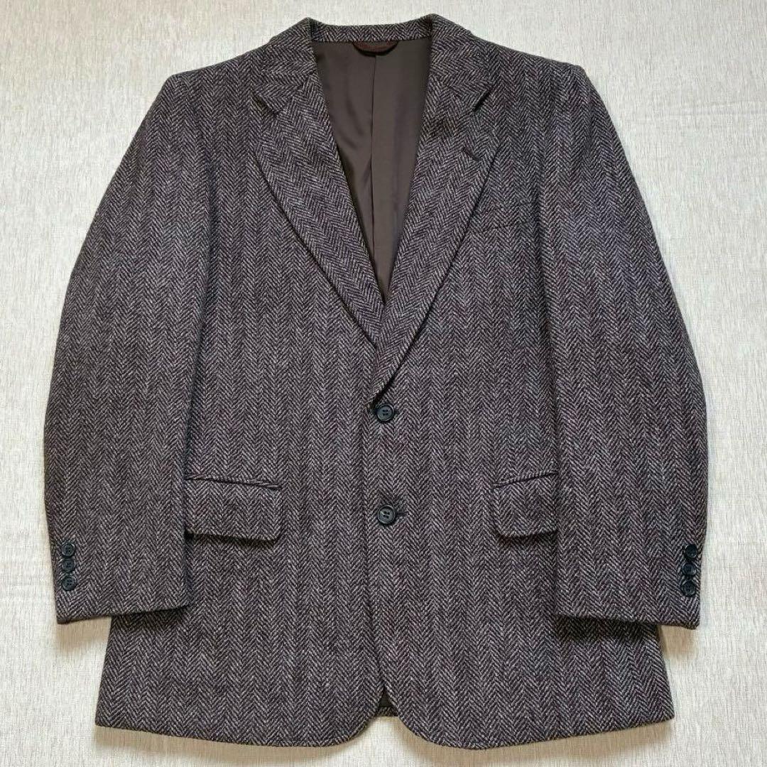 【最終価格】Harris Tweed テーラードジャケット　日本製　ヘリンボーン
