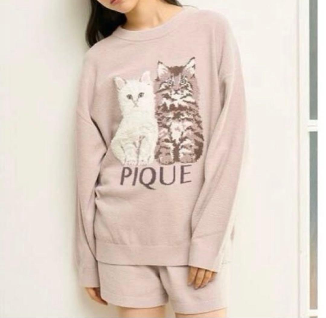gelato piqué 猫柄　ルームウェア　上下セット