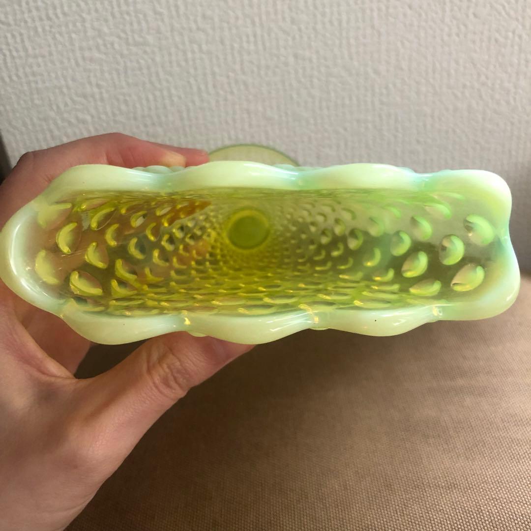 フェントン　ホブネイル　イエロー　フラワーベース