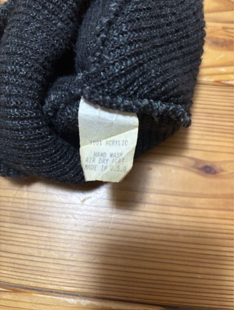 け*ん様 supreme ビーニー usa製 00s ニットキャップ 初期タグ