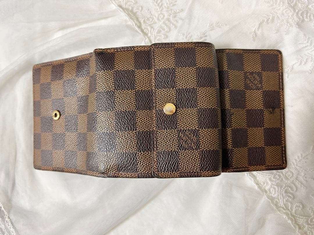 L*-様 Louis Vuitton ダミエ　ポルトフォイユ　Wホック　三つ折り
