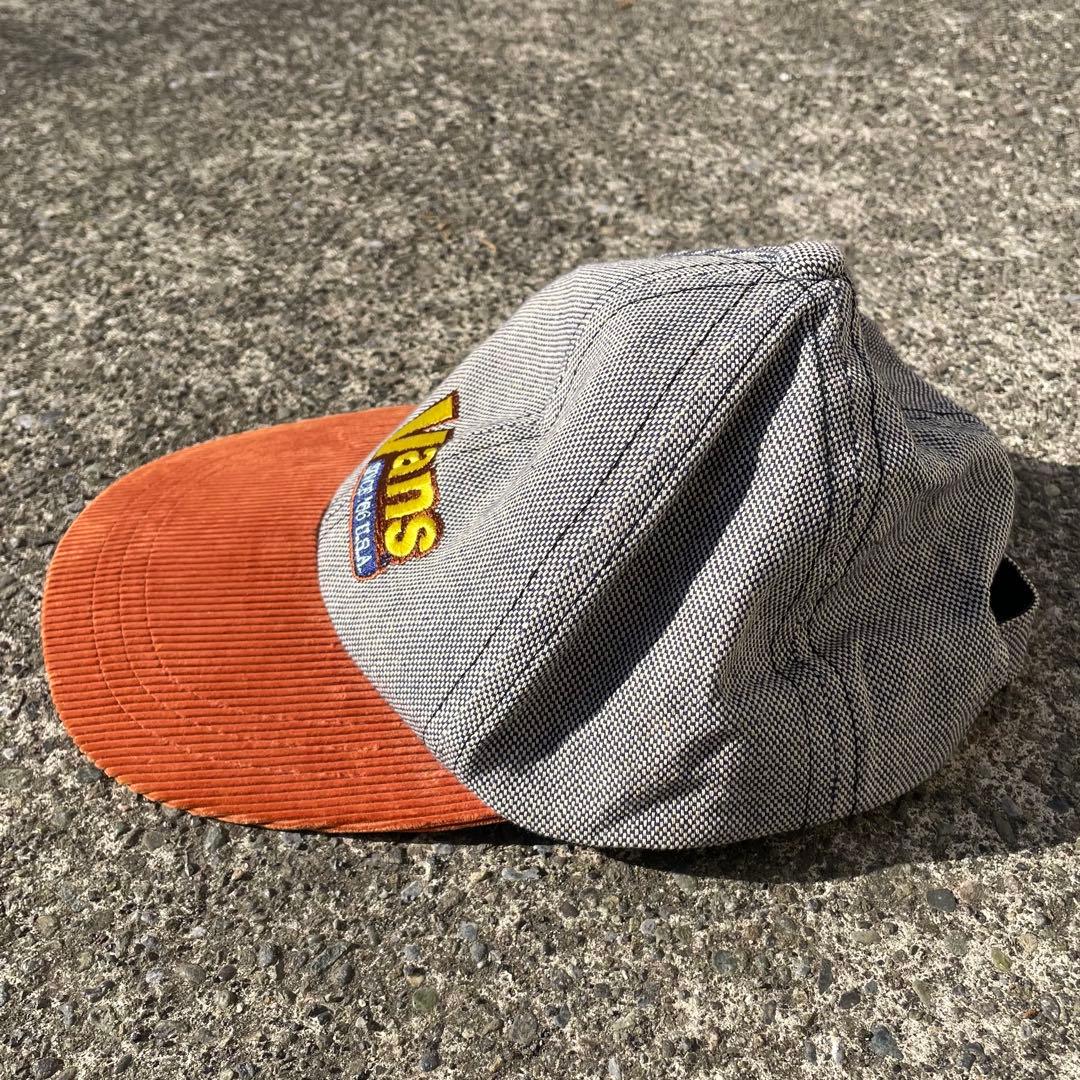 90's~ VANS オール刺繍 オールドキャップ 帽子