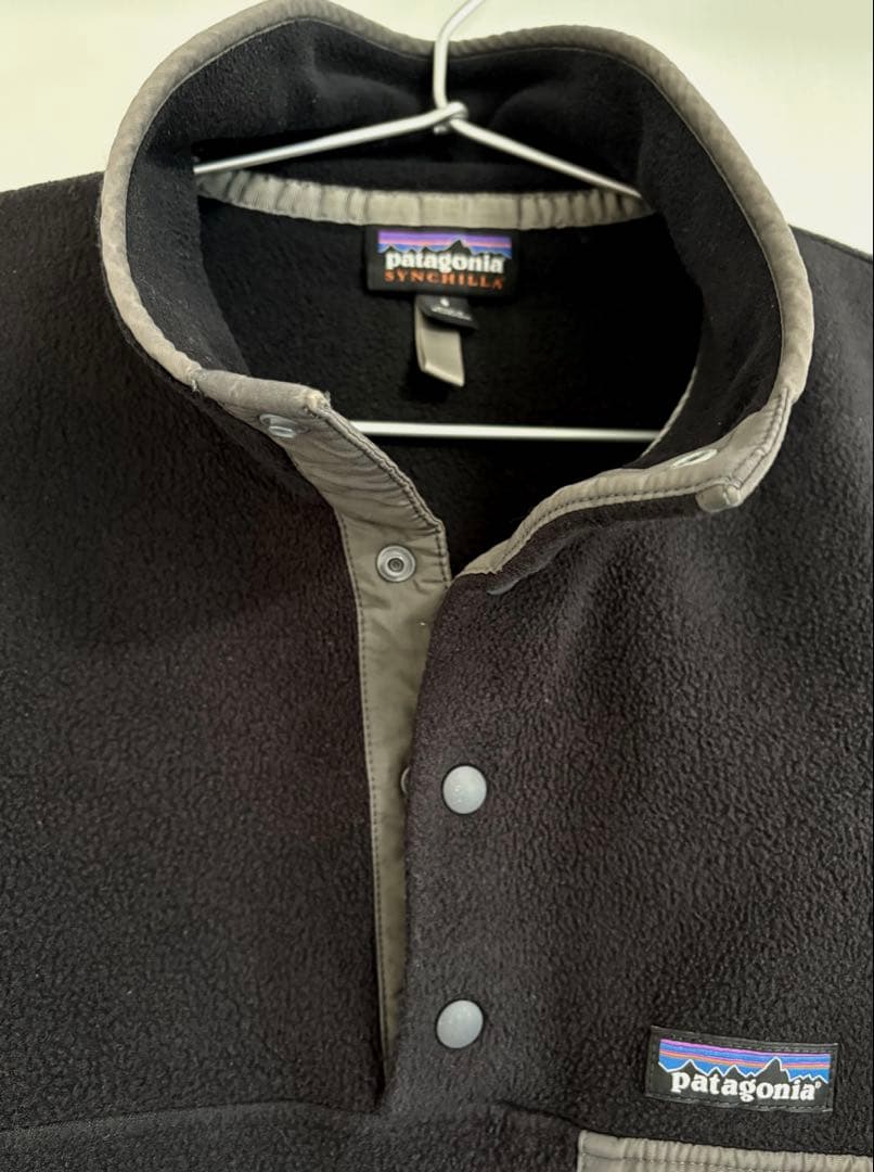 patagonia シンチラ　スナップT 黒・グレー　Sサイズ