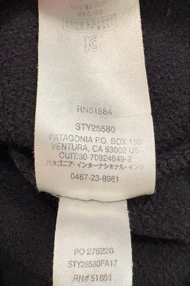 patagonia シンチラ　スナップT 黒・グレー　Sサイズ