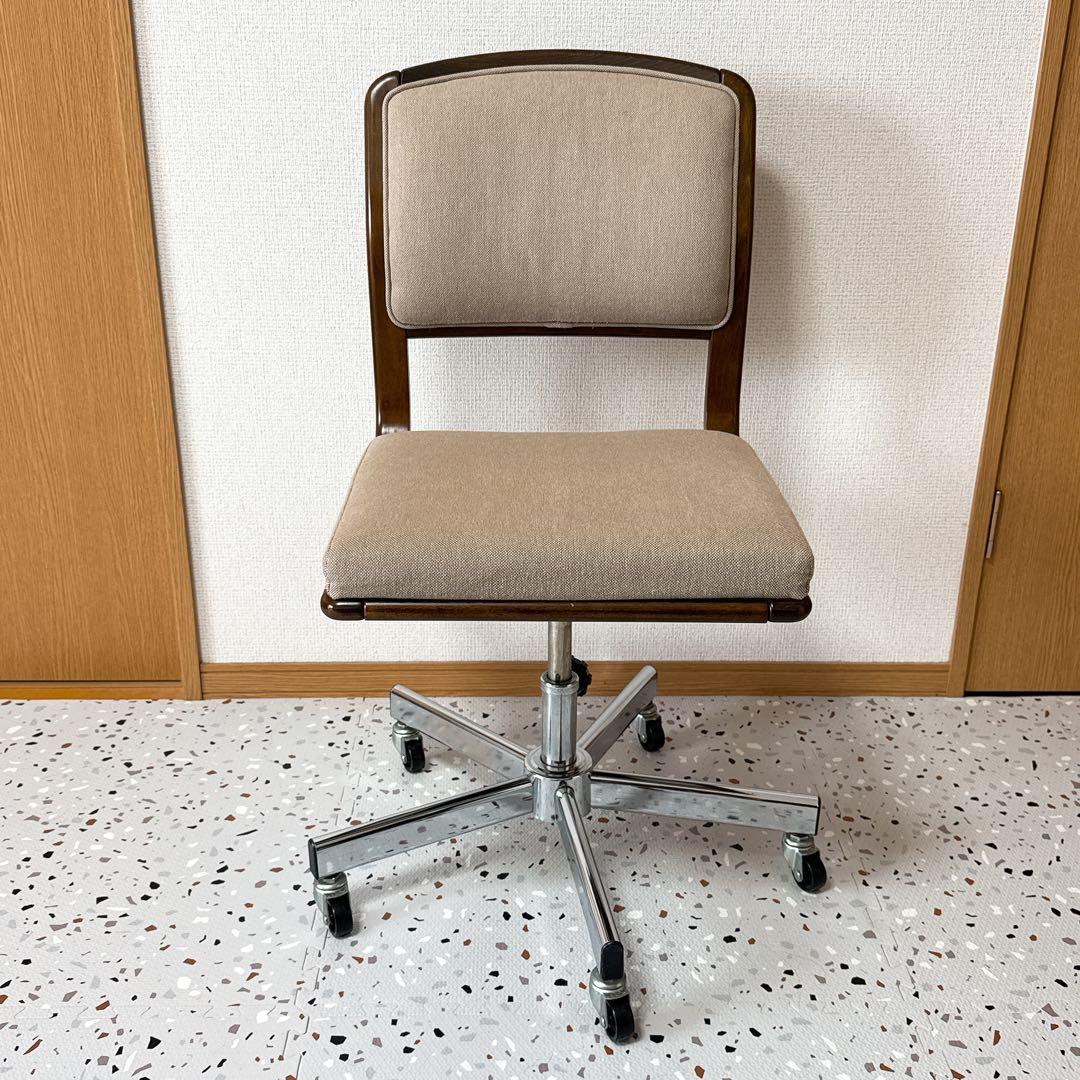 カリモク デスクチェア ワークチェア 回転椅子 昇降 キャスター付き 書斎椅子