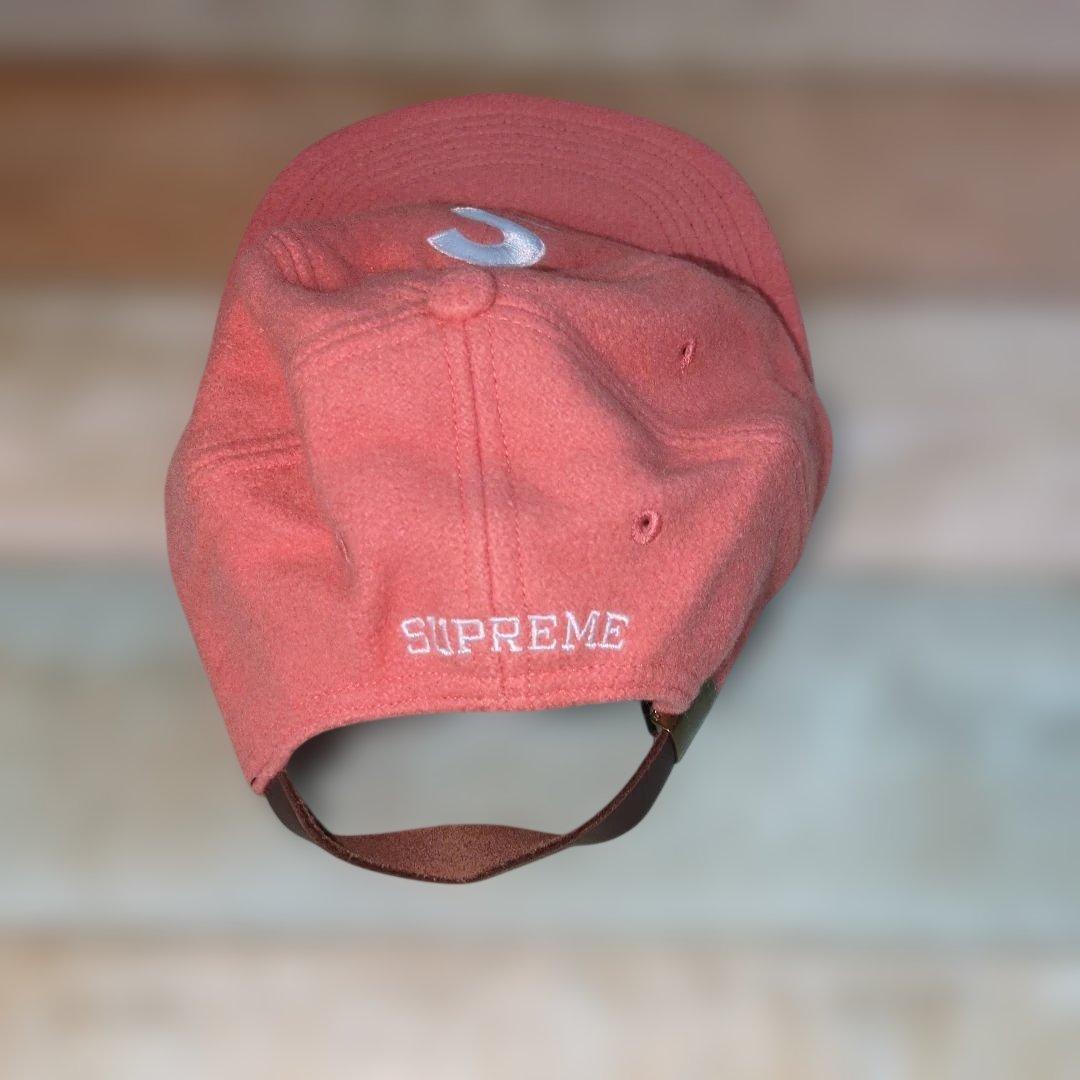 【正規品】Supreme Sロゴ フリースキャップ ピンク 6パネル